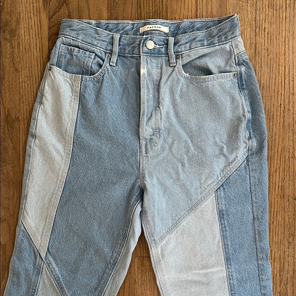 PacSun Two Toned High Rise Skinny Jeans - Picture 4 of 11